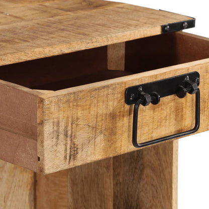 vidaXL Bedside Cabinet 40x30x37 cm Solid Wood Mango