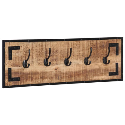 vidaXL Coat Racks 2 pcs 80x8x25 cm Solid Rough Wood Mango