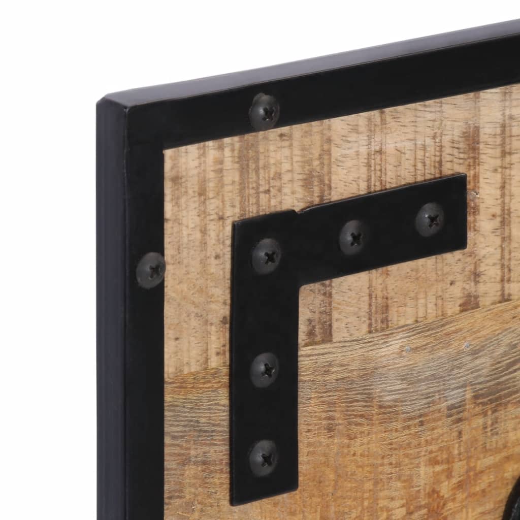 vidaXL Coat Racks 2 pcs 80x8x25 cm Solid Rough Wood Mango