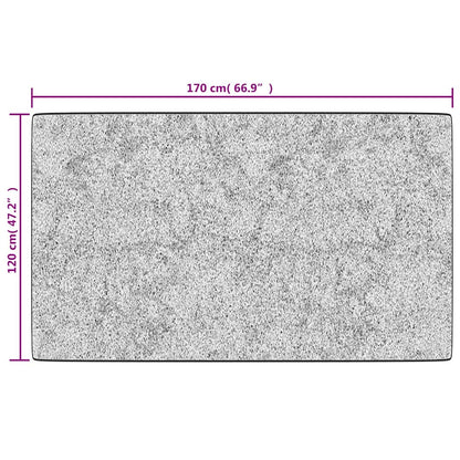 vidaXL Rug Washable Black and White 120x170 cm