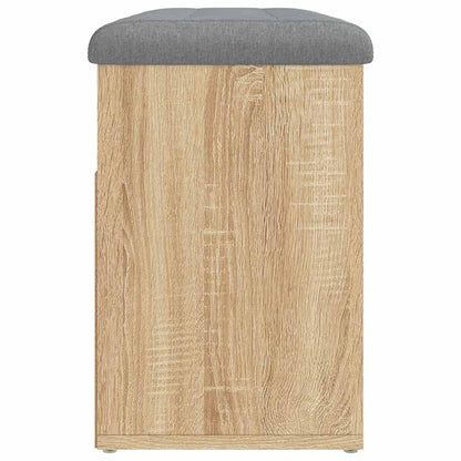 vidaXL Shoe Bench Sonoma Oak 82x32x45.5 cm Engineered Wood
