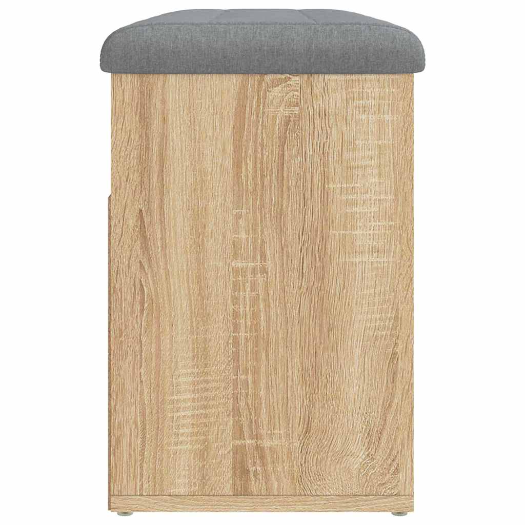 vidaXL Shoe Bench Sonoma Oak 82x32x45.5 cm Engineered Wood