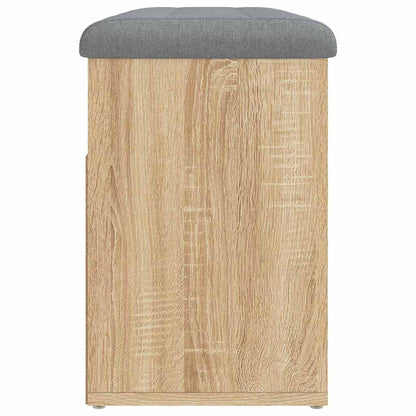 vidaXL Shoe Bench Sonoma Oak 82x32x45.5 cm Engineered Wood