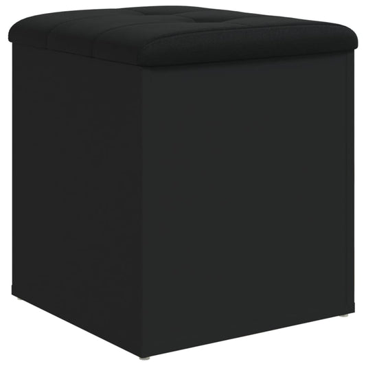 vidaXL Storage Bench Black 42x42x45 cm Engineered Wood