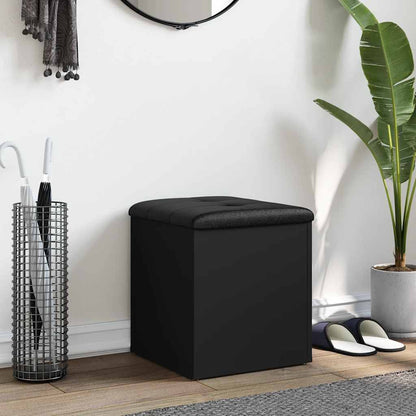 vidaXL Storage Bench Black 42x42x45 cm Engineered Wood