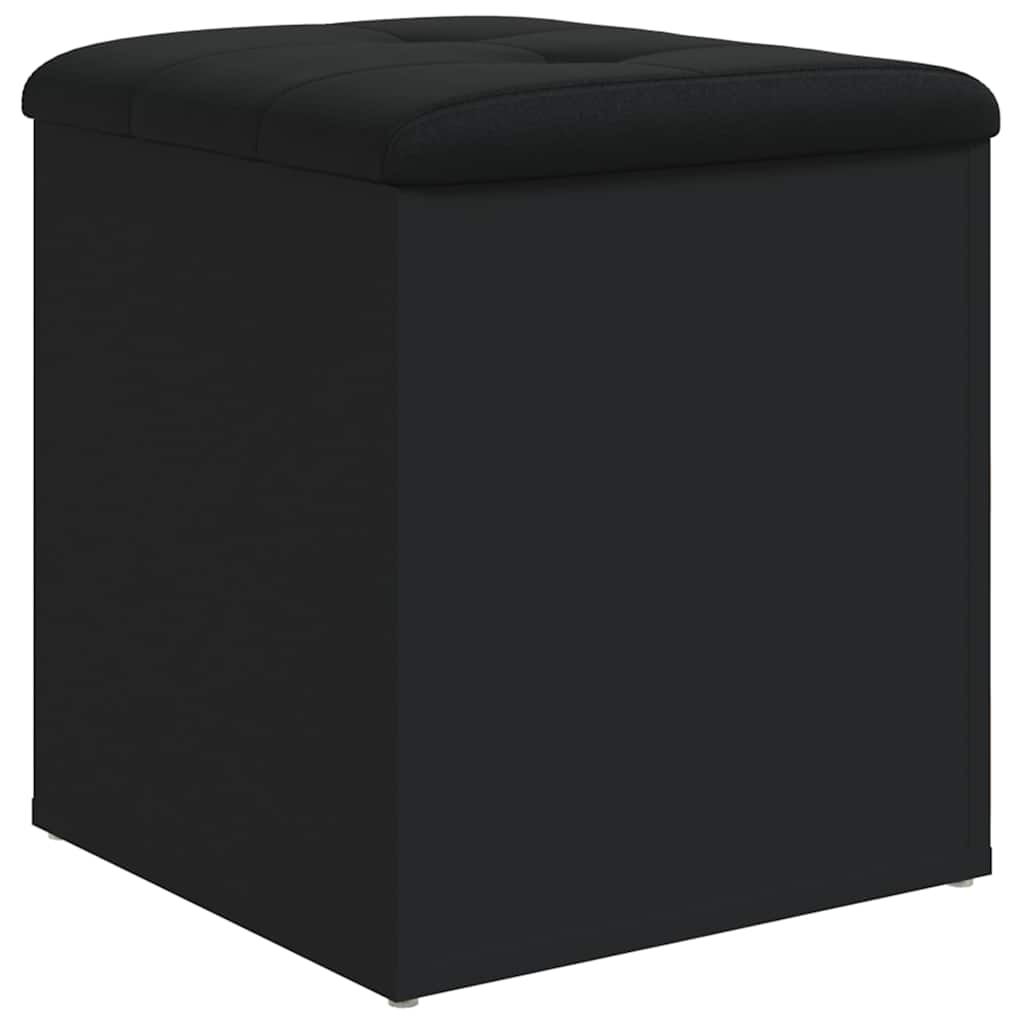 vidaXL Storage Bench Black 42x42x45 cm Engineered Wood