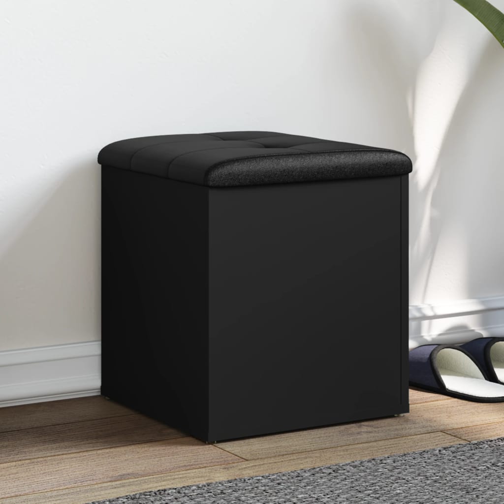 vidaXL Storage Bench Black 42x42x45 cm Engineered Wood