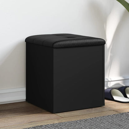 vidaXL Storage Bench Black 42x42x45 cm Engineered Wood