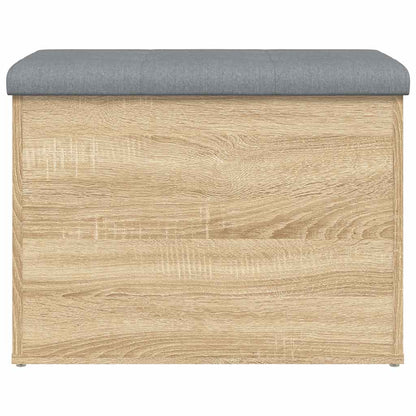 vidaXL Storage Bench Sonoma Oak 62x42x45 cm Engineered Wood