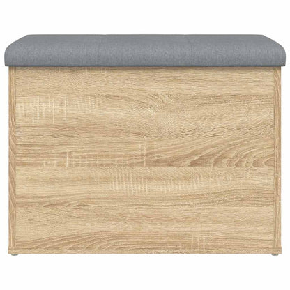 vidaXL Storage Bench Sonoma Oak 62x42x45 cm Engineered Wood