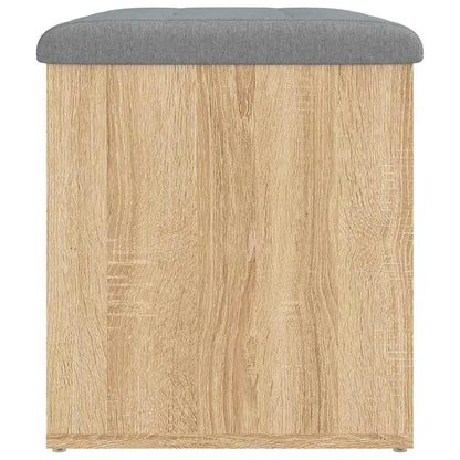 vidaXL Storage Bench Sonoma Oak 62x42x45 cm Engineered Wood