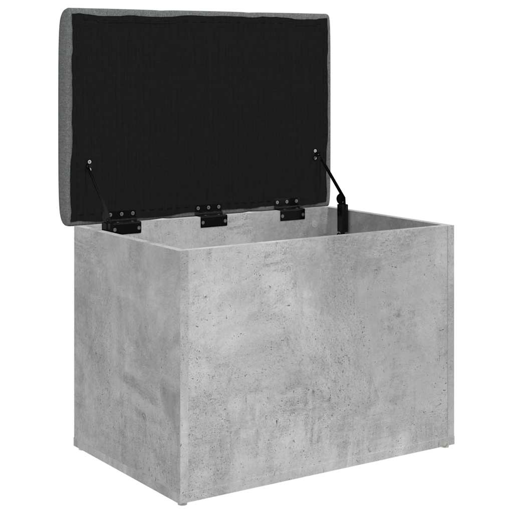 vidaXL Storage Bench Concrete Grey 62x42x45 cm Engineered Wood