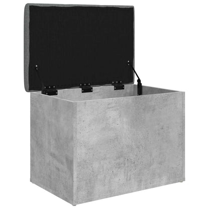 vidaXL Storage Bench Concrete Grey 62x42x45 cm Engineered Wood