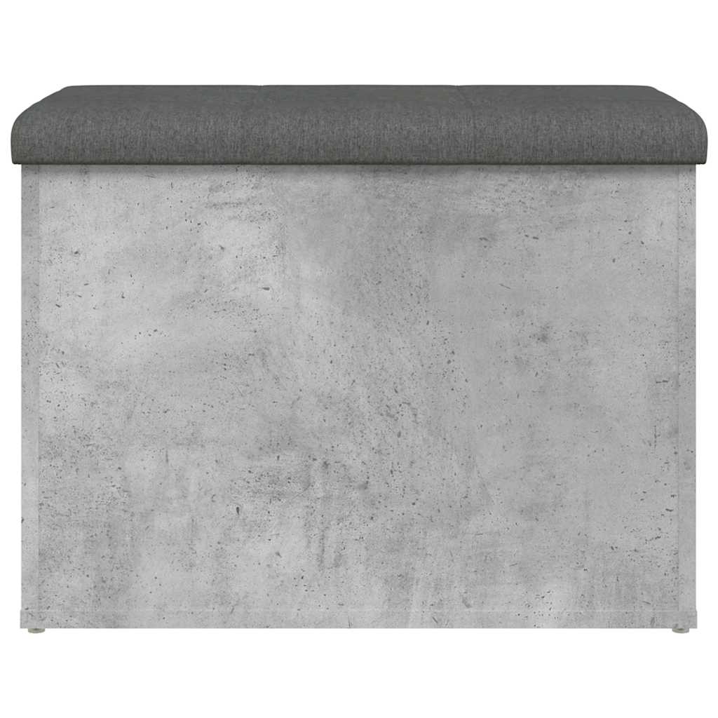 vidaXL Storage Bench Concrete Grey 62x42x45 cm Engineered Wood