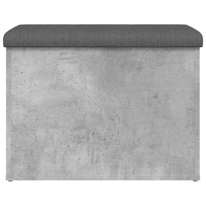 vidaXL Storage Bench Concrete Grey 62x42x45 cm Engineered Wood