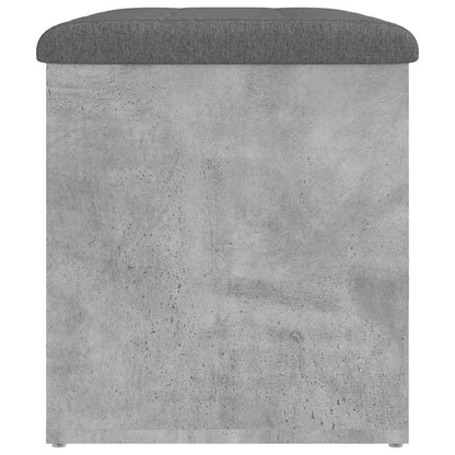 vidaXL Storage Bench Concrete Grey 62x42x45 cm Engineered Wood