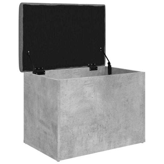 vidaXL Storage Bench Concrete Grey 62x42x45 cm Engineered Wood