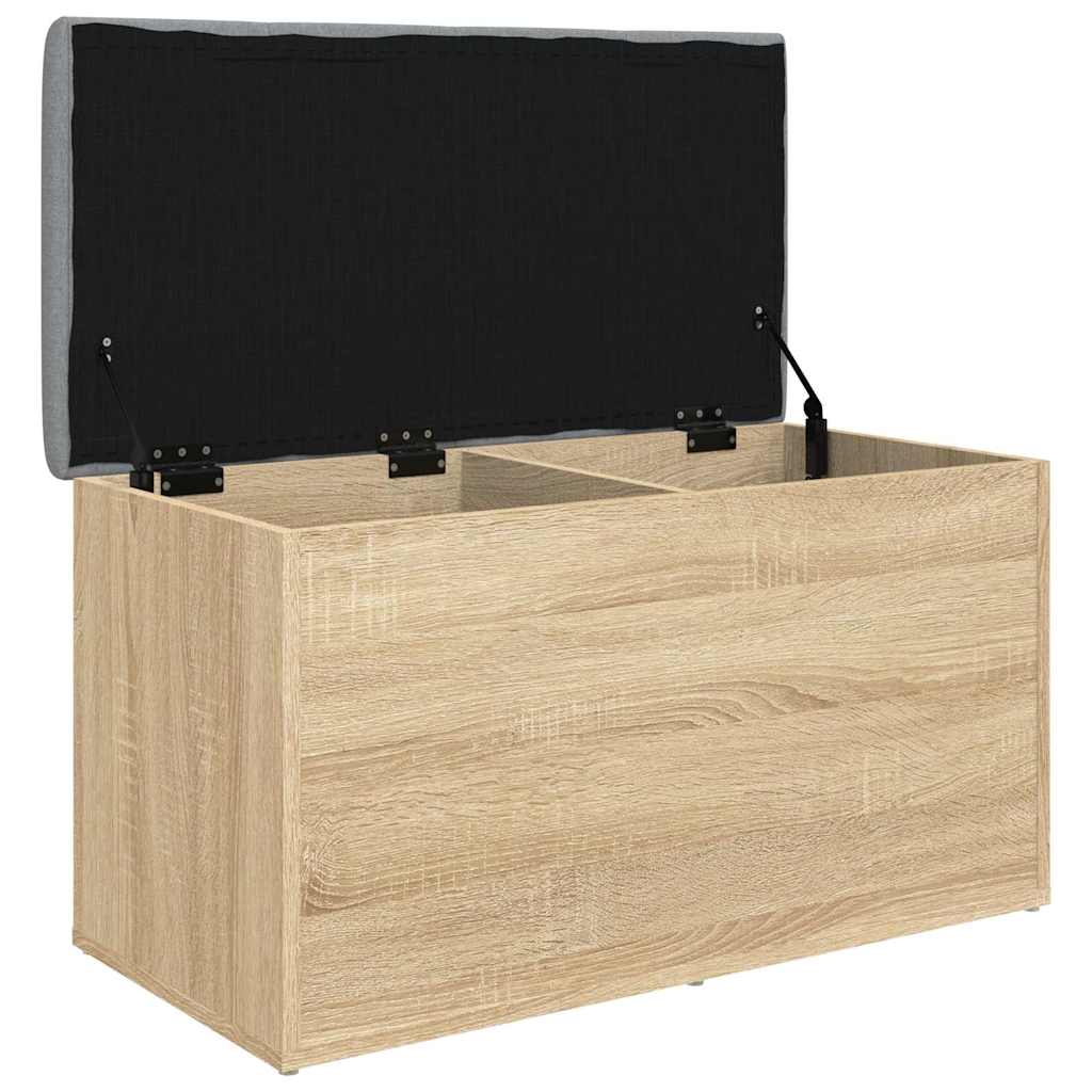 vidaXL Storage Bench Sonoma Oak 82x42x45 cm Engineered Wood