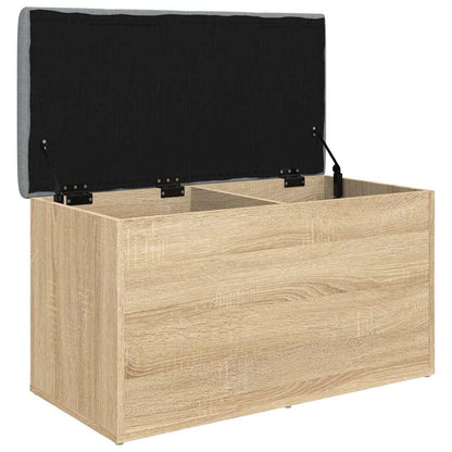 vidaXL Storage Bench Sonoma Oak 82x42x45 cm Engineered Wood