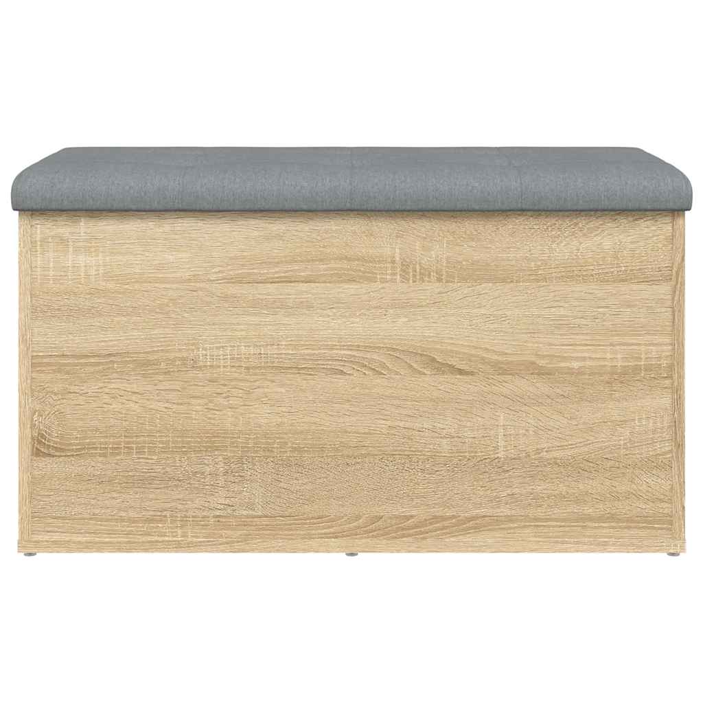 vidaXL Storage Bench Sonoma Oak 82x42x45 cm Engineered Wood