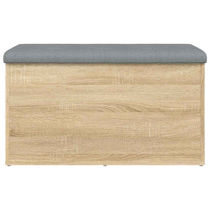 vidaXL Storage Bench Sonoma Oak 82x42x45 cm Engineered Wood