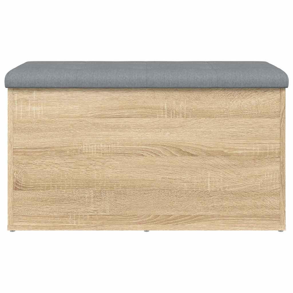 vidaXL Storage Bench Sonoma Oak 82x42x45 cm Engineered Wood