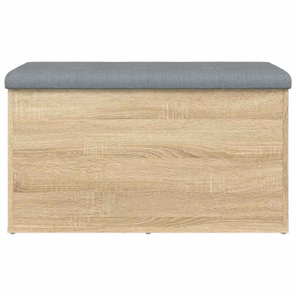 vidaXL Storage Bench Sonoma Oak 82x42x45 cm Engineered Wood