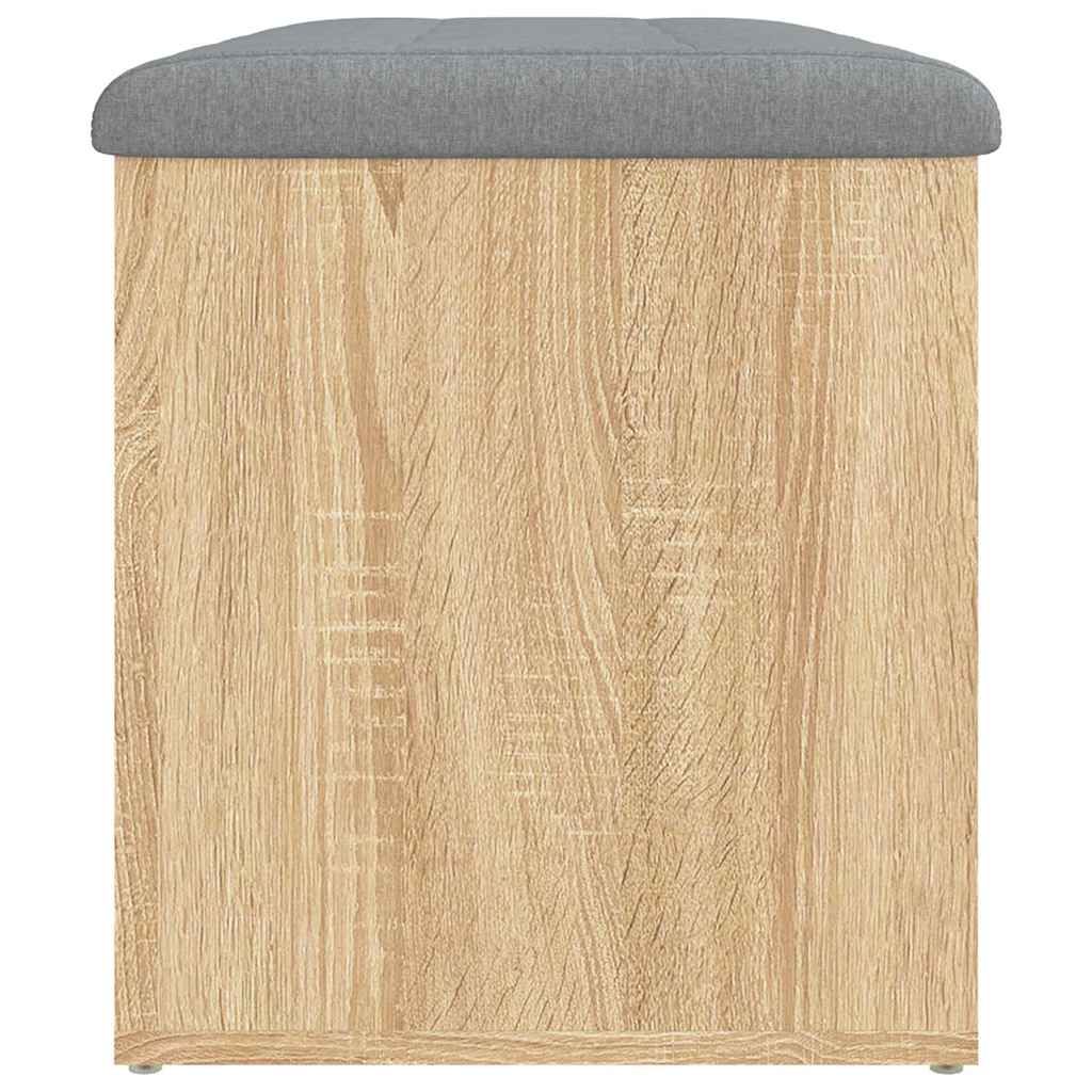 vidaXL Storage Bench Sonoma Oak 82x42x45 cm Engineered Wood