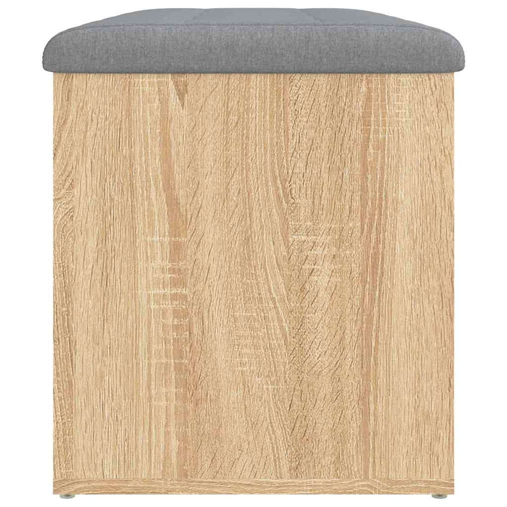 vidaXL Storage Bench Sonoma Oak 82x42x45 cm Engineered Wood