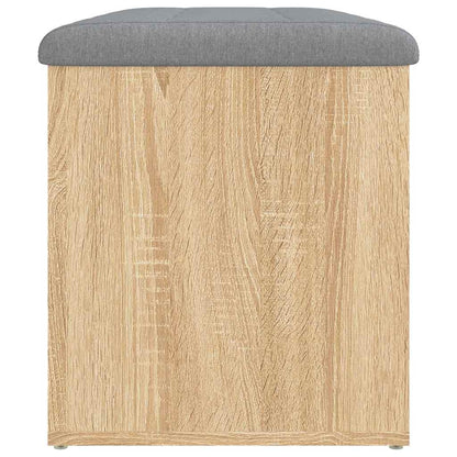 vidaXL Storage Bench Sonoma Oak 82x42x45 cm Engineered Wood