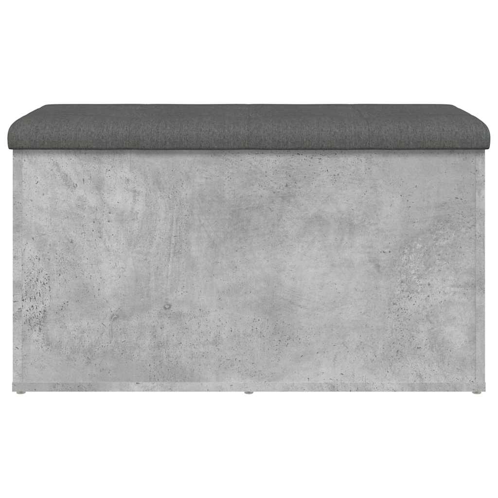vidaXL Storage Bench Concrete Grey 82x42x45 cm Engineered Wood