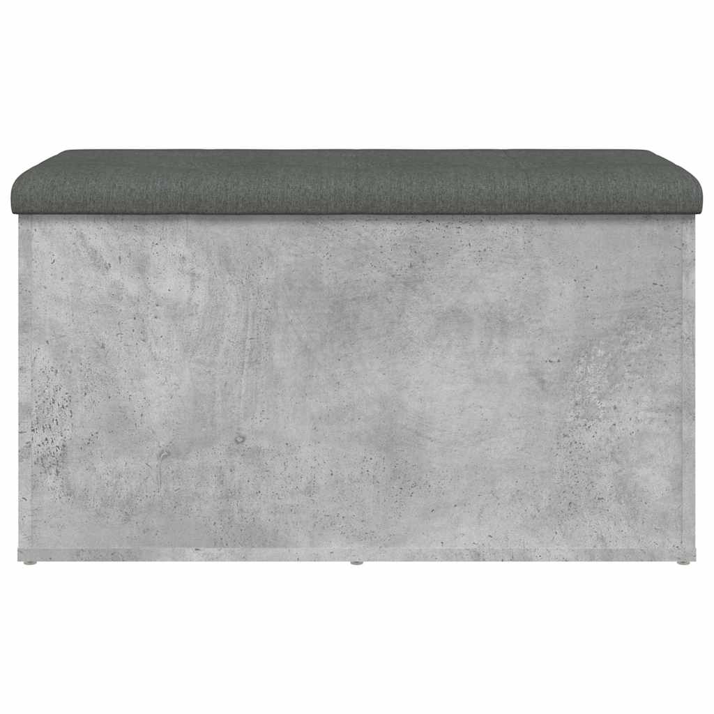 vidaXL Storage Bench Concrete Grey 82x42x45 cm Engineered Wood