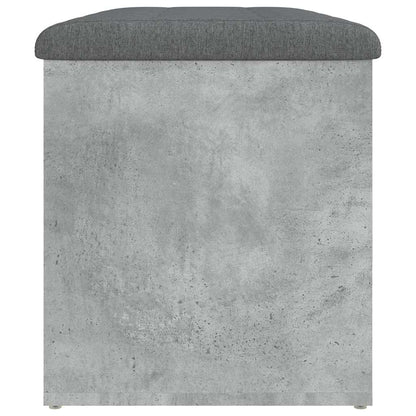 vidaXL Storage Bench Concrete Grey 82x42x45 cm Engineered Wood