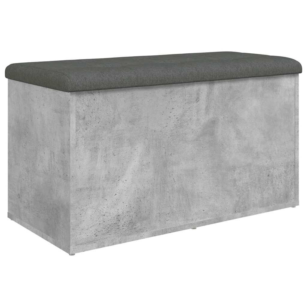 vidaXL Storage Bench Concrete Grey 82x42x45 cm Engineered Wood