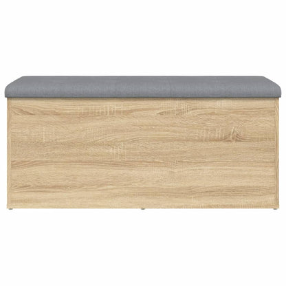 vidaXL Storage Bench Sonoma Oak 102x42x45 cm Engineered Wood