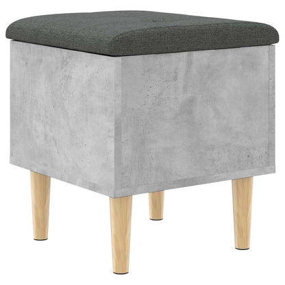 vidaXL Storage Bench Concrete Grey 42x42x46 cm Engineered Wood
