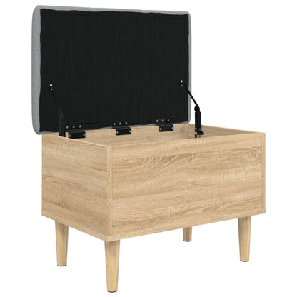 vidaXL Storage Bench Sonoma Oak 62x42x46 cm Engineered Wood