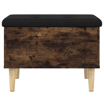vidaXL Storage Bench Smoked Oak 62x42x46 cm Engineered Wood