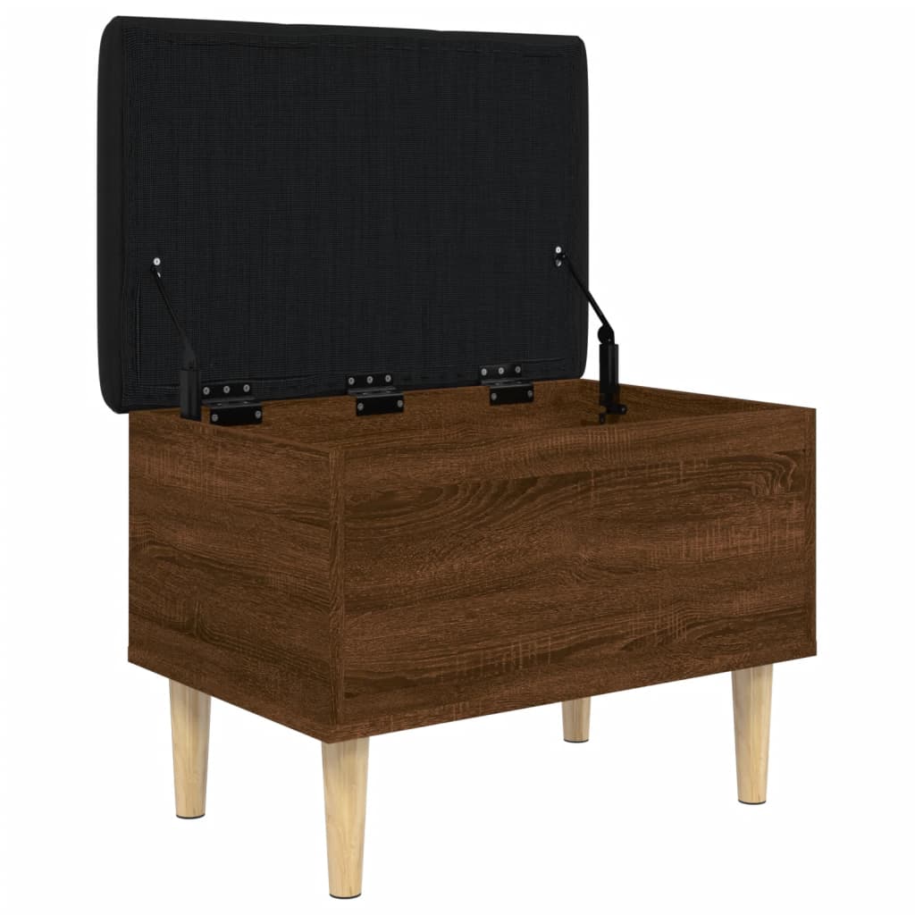 vidaXL Storage Bench Brown Oak 62x42x46 cm Engineered Wood
