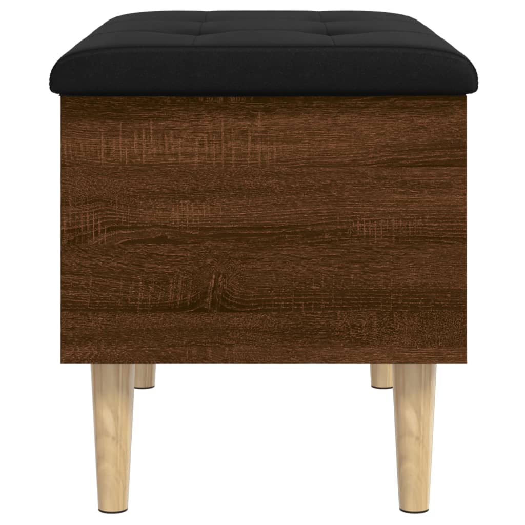 vidaXL Storage Bench Brown Oak 62x42x46 cm Engineered Wood