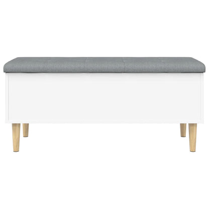 vidaXL Storage Bench White 102x42x46 cm Engineered Wood