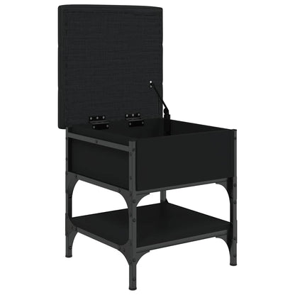 vidaXL Shoe Bench Black 42x42x45 cm Engineered Wood