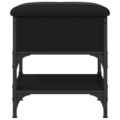 vidaXL Shoe Bench Black 42x42x45 cm Engineered Wood