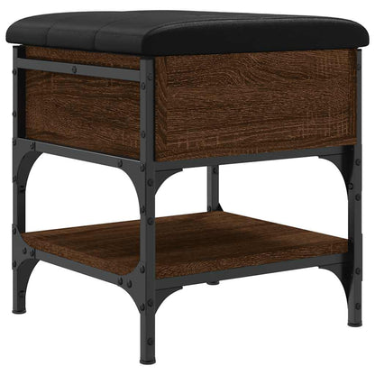 vidaXL Shoe Bench Brown Oak 42x42x45 cm Engineered Wood