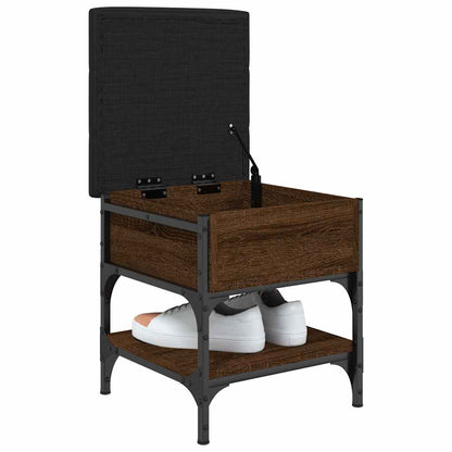 vidaXL Shoe Bench Brown Oak 42x42x45 cm Engineered Wood