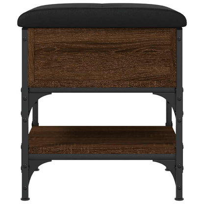 vidaXL Shoe Bench Brown Oak 42x42x45 cm Engineered Wood