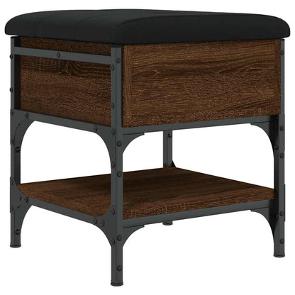 vidaXL Shoe Bench Brown Oak 42x42x45 cm Engineered Wood