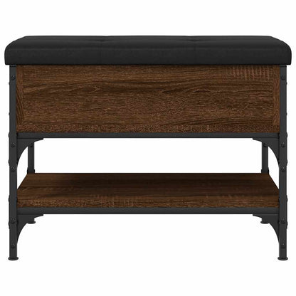 vidaXL Shoe Bench Brown Oak 62x42x45 cm Engineered Wood