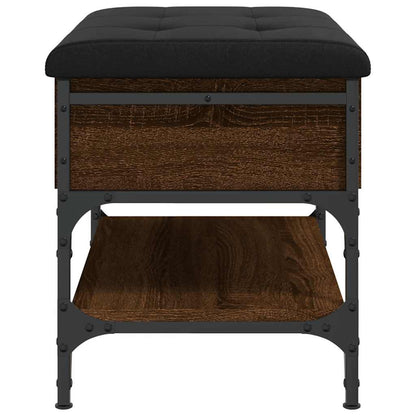 vidaXL Shoe Bench Brown Oak 62x42x45 cm Engineered Wood