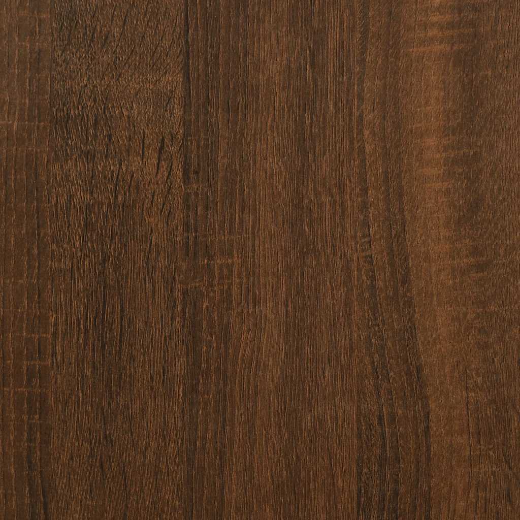 vidaXL Shoe Bench Brown Oak 62x42x45 cm Engineered Wood